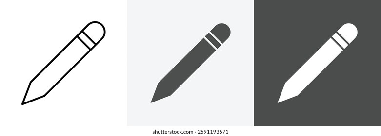 Pencil icon set vector art