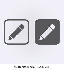 Pencil icon set . Vector illustration