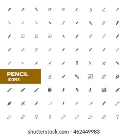 Pencil icon set vector illustration. edit icon set.
