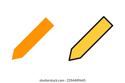 Pencil icon set for web and mobile app. pen sign and symbol. edit icon vector