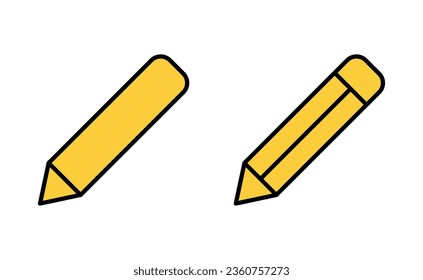 Pencil icon set for web and mobile app. pen sign and symbol. edit icon vector