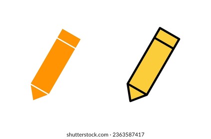 Pencil icon set for web and mobile app. pen sign and symbol. edit icon vector