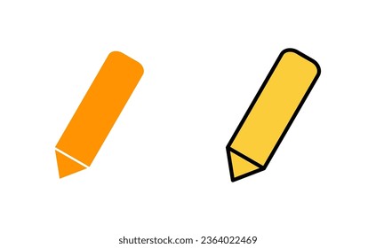 Pencil icon set for web and mobile app. pen sign and symbol. edit icon vector