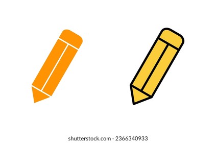 Pencil icon set for web and mobile app. pen sign and symbol. edit icon vector