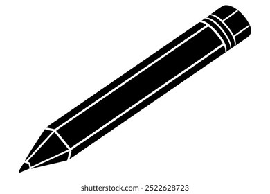 Bleistift-Symbol mit einer scharfen Spitze Silhouette.