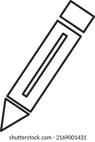 pencil icon. sign design line art on white background..eps
