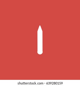 pencil icon. sign design. red background