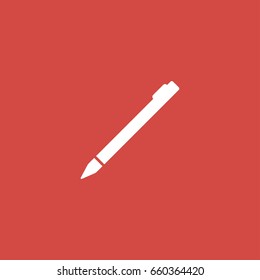 pencil icon. sign design. red background