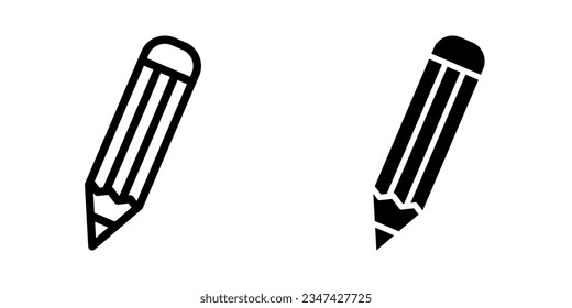 Pencil icon. sign for mobile concept and web design. vector illustration
