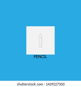 pencil icon sign signifier vector