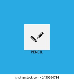 pencil icon sign signifier vector