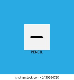 pencil icon sign signifier vector