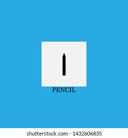 pencil icon sign signifier vector