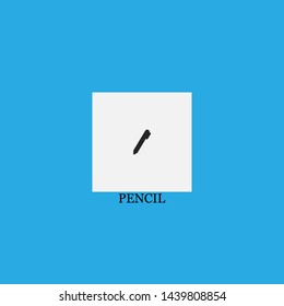 pencil icon sign signifier vector