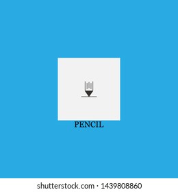 pencil icon sign signifier vector