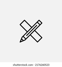Pencil icon sign vector,Symbol, logo illustration for web and mobile