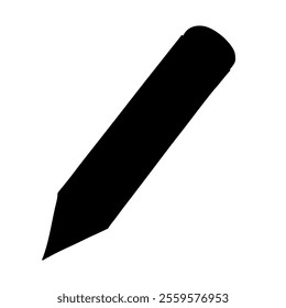 Pencil icon silhouette icon vector design.