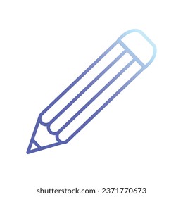 pencil icon. Simple illustration of construction pencil vector icon for web design isolated on white background