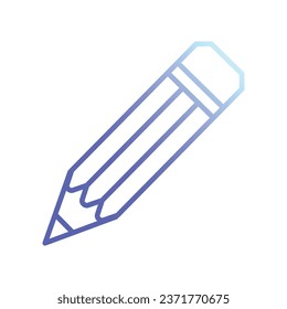 pencil icon. Simple illustration of construction pencil vector icon for web design isolated on white background