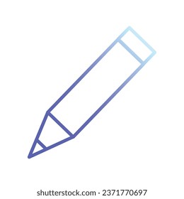 icono de lápiz. Ilustración simple del icono del vector del lápiz de construcción para el diseño web aislado en fondo blanco