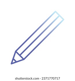 pencil icon. Simple illustration of construction pencil vector icon for web design isolated on white background