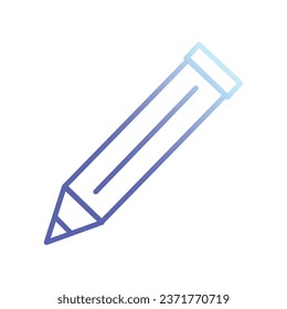 pencil icon. Simple illustration of construction pencil vector icon for web design isolated on white background