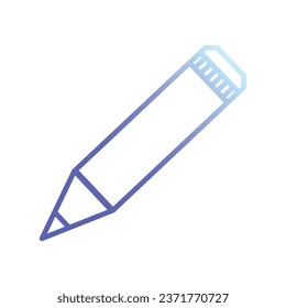 pencil icon. Simple illustration of construction pencil vector icon for web design isolated on white background