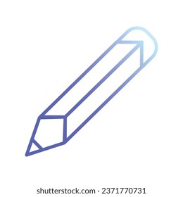 pencil icon. Simple illustration of construction pencil vector icon for web design isolated on white background