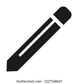 Pencil icon. Simple illustration of pencil vector icon for web design isolated on white background