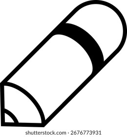 Pencil Icon – Simple Outline Stylus Illustration