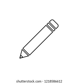 Pencil icon. Simple outline vector of education set for UI and UX, website or mobile application
