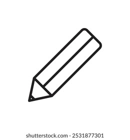 Pencil icon Simple thin outline
