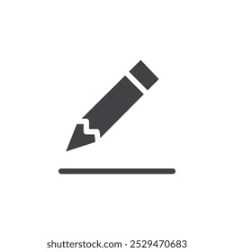 pencil icon simple vector symbol