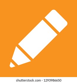 Pencil icon, stock vector illustration, EPS10. 