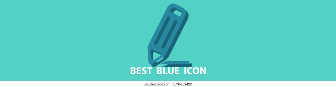 pencil icon stock vector illustration.