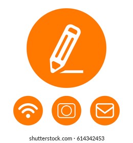 pencil icon stock vector illustration