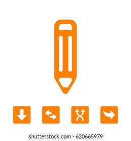 pencil icon stock vector illustration