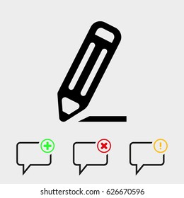 pencil icon stock vector illustration