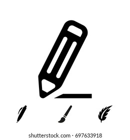 pencil icon stock vector illustration