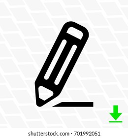 pencil icon stock vector illustration