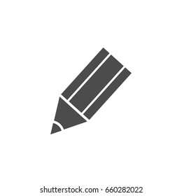 Pencil icon in style flat