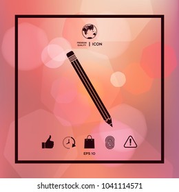 Pencil icon symbol