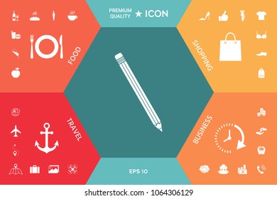 Pencil icon symbol