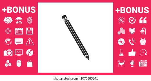 Pencil icon symbol