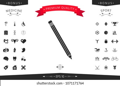 Pencil icon symbol