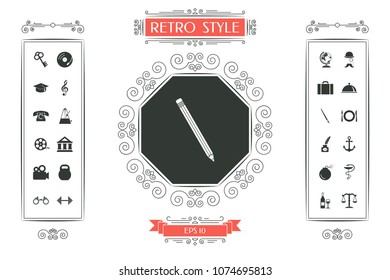 Pencil icon symbol