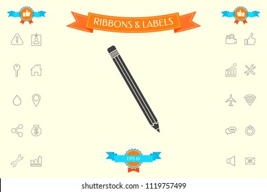 Pencil icon symbol