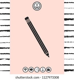 Pencil icon symbol