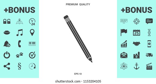 Pencil icon symbol