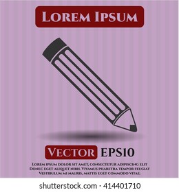 Pencil icon or symbol